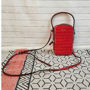 DKNY Bright Red Stacy Phone Cross Body